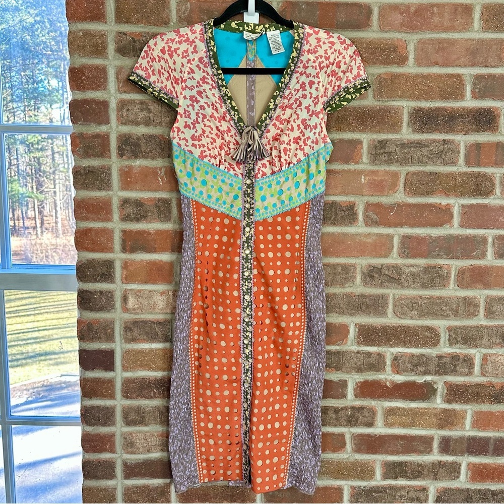 Beguile by Byron Lars for Anthropologie Springtime Mix Lasercut Sheath Dress